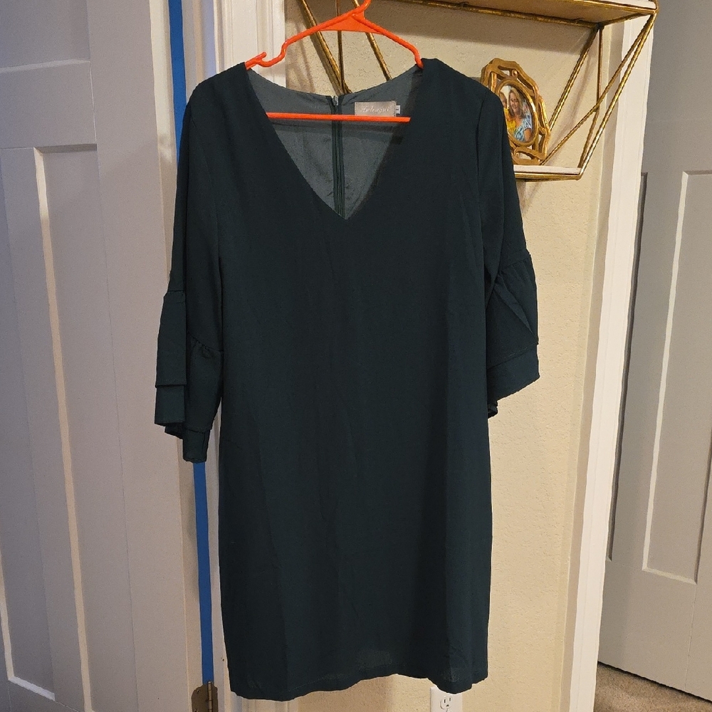 Elegant Teal Mini Dress